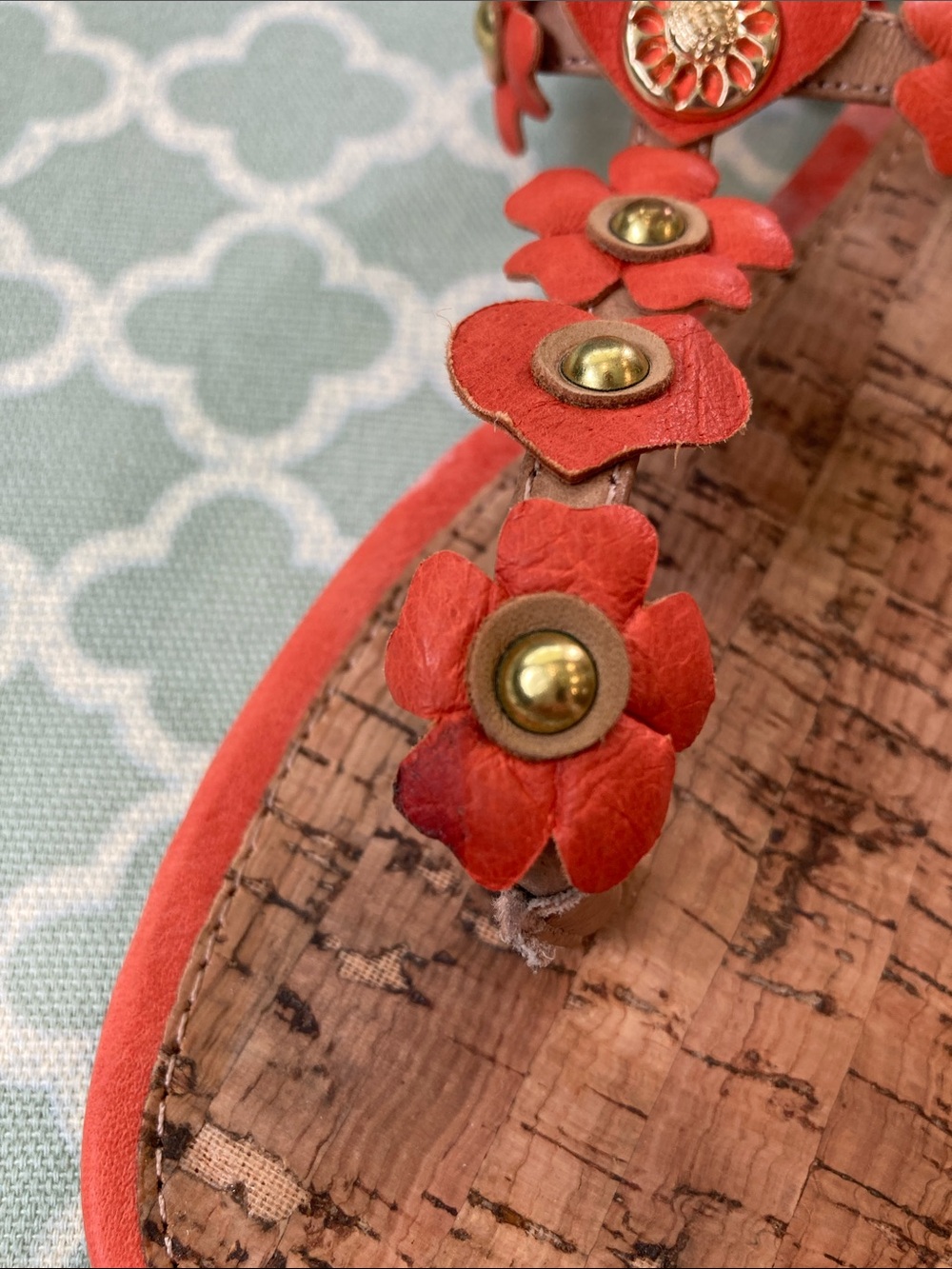 YellowBox Coral Floral Leather Honeysuckle Sandal - Picture 6 of 9